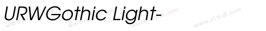 URWGothic Light字体转换 URWGothic Light字体转换